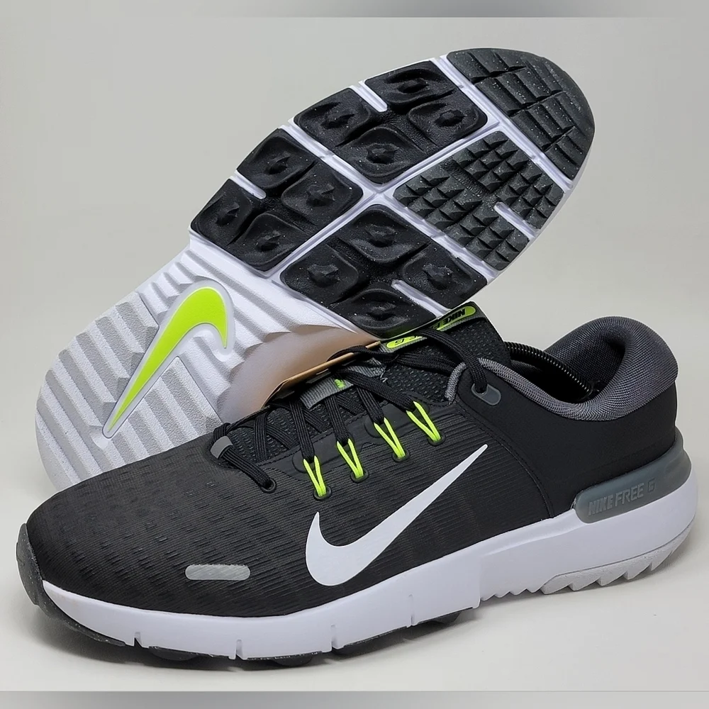 Nike Free Golf NN Golf Shoes Black Iron Grey White FN0332-001 Mens Size 10‎ New